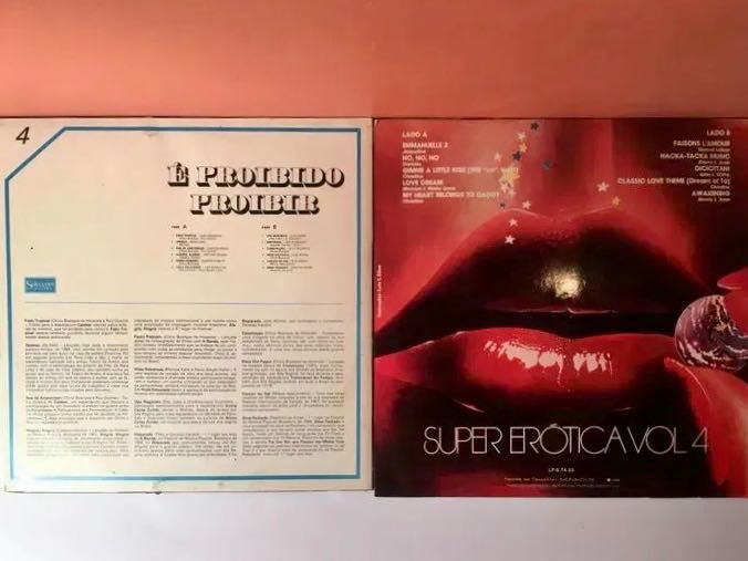 MÚSICA ERÓTICA - 5 LP  - anos 70