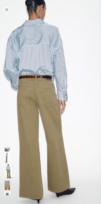 Джинси wide leg zara