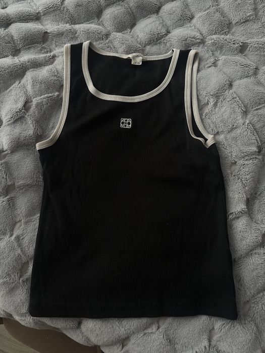 Майка чорна з білим обідком Glassons