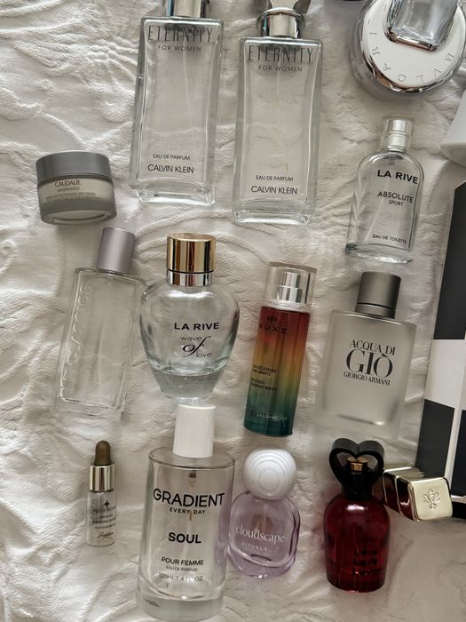 Lote de Frascos de creme e Perfume Vazios Originais - Coleção e Decoração