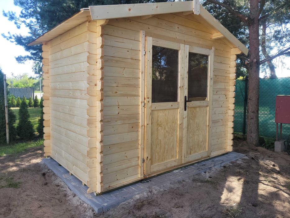 od ręki SOLIDNY domek drewniany ogrodowy *3x2*6m2*narzędziowy*ściany z balika aż 34mm