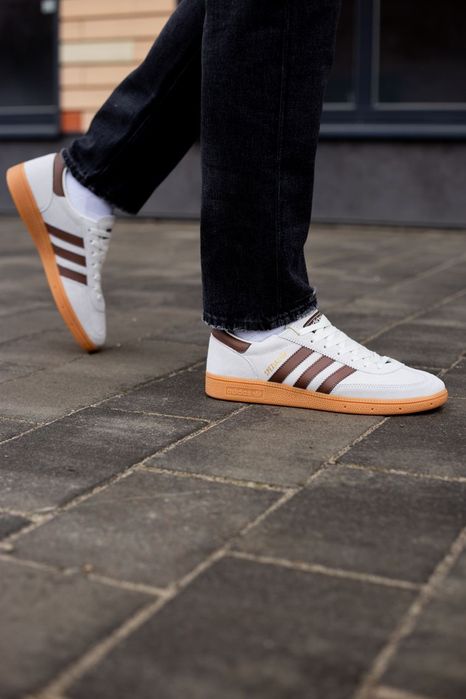 Кросівки Adidas Spezial Handball White/Brown premium