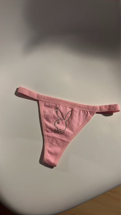 majtki playboy różowe