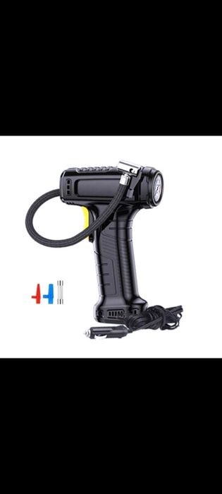 Ręczny kompresor 2w1 120W (końcówki do pompowania materaca oraz piłki)