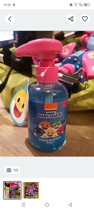 Grające mydełka baby shark