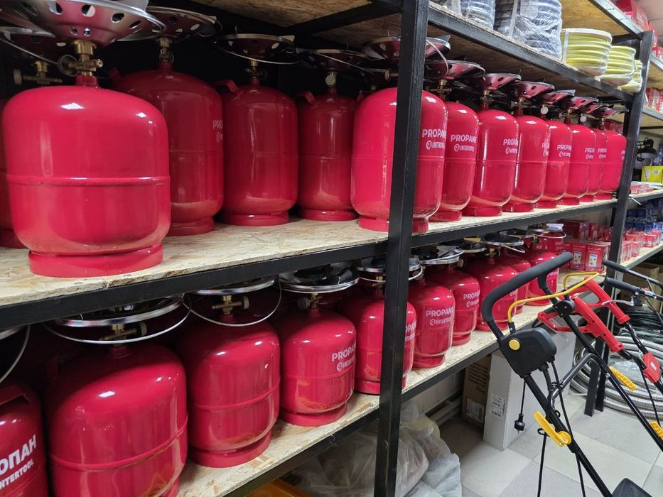 Кемпінговий комплект газовий 5-8-12л/ Газовий балон і пальник / Прімус