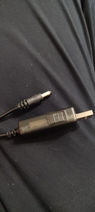 Кабель USB-DC 5 to 9-12V для WiFi роутера, терминала ONU, от Powerbank