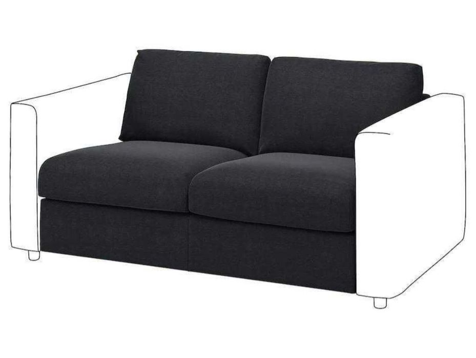 Pokrycie sofy 2-osobowej, Saxemara czarnoniebieski