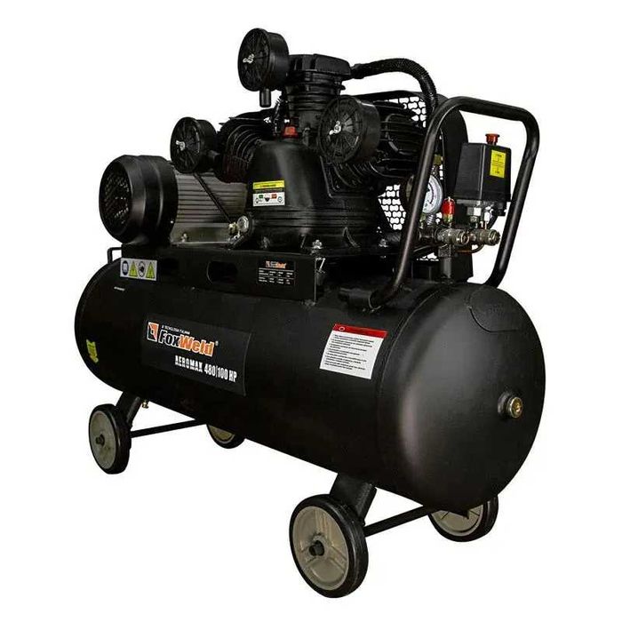 Компресор ремінний FoxWeld 100л 3.2кВт 10атм 440л/хв компрессор PL