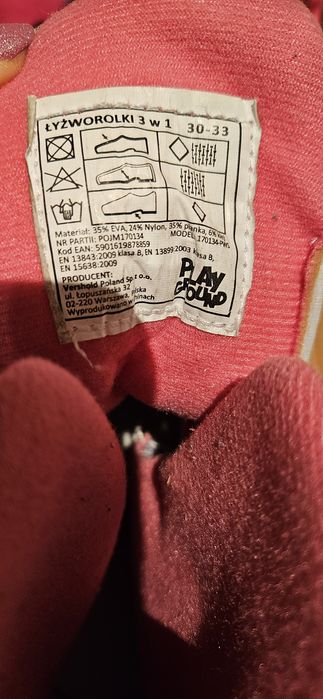 Łyżwo-rolki 30-33 dla dziewczynki