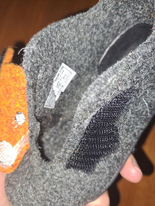 Wełniane kapcie liski