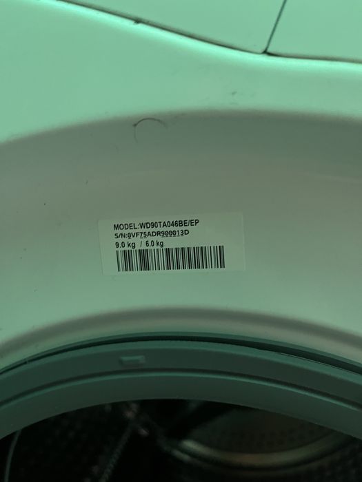 Máquina de Lavar e Secar Roupa SAMSUNG WD90TA046BE/EP 6/9Kg para peças