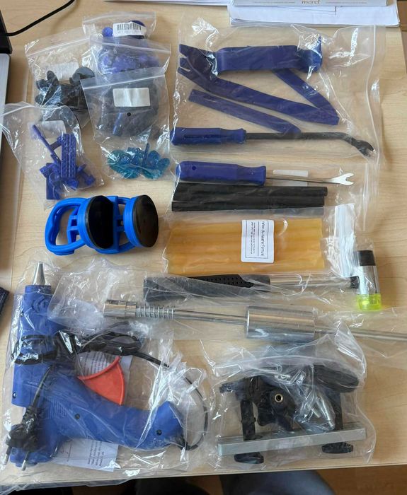 Zestaw PDR do usuwania wgnieceń – Super PDR – duży komplet + pistolet