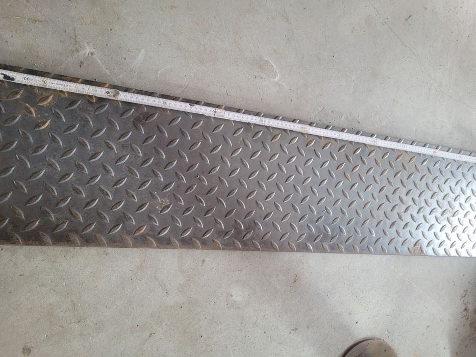 Blacha stalowa ryflowana 6mm 29x150 cm x2 szt