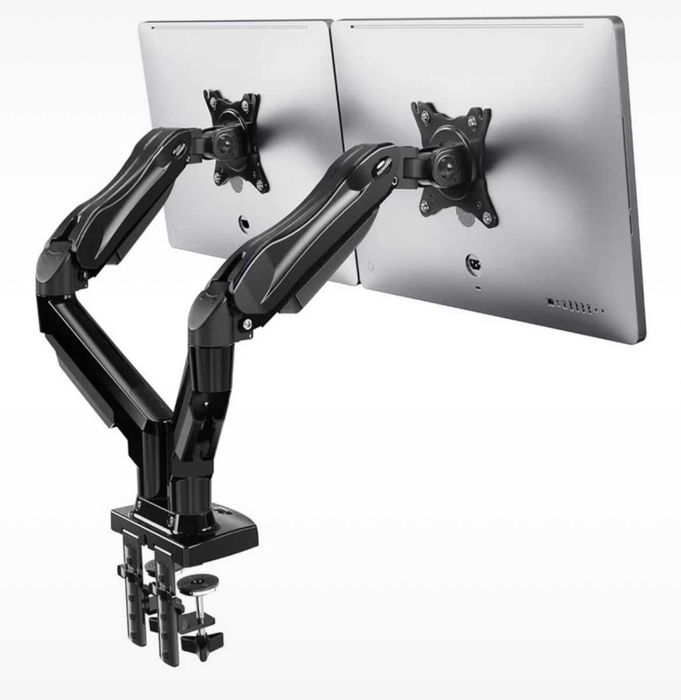 Suporte Braço Duplo para Monitor HUANUO | Articulado | Mola a Gás