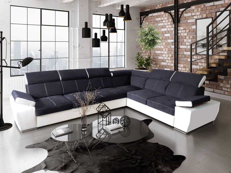 Elegancki narożnik LORENZO - do Salonu - ROGÓWKA - funkcja i pojemnik