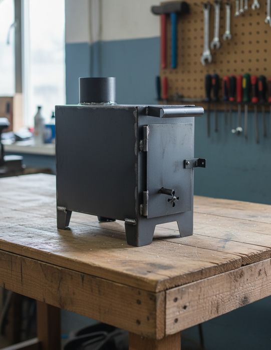 буржуйка металева міні піч опалення дровяне піч для гаража окопна піч
