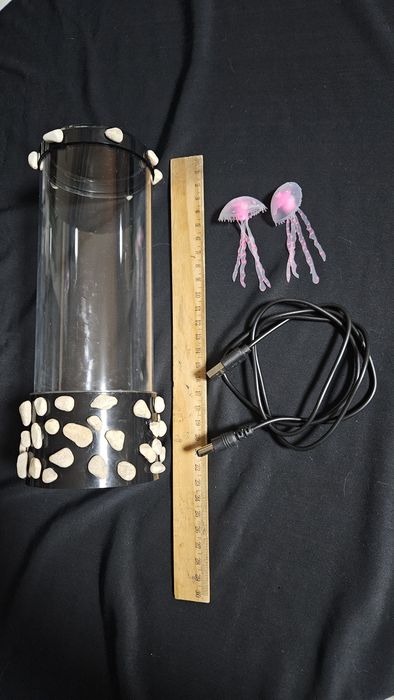 Ночник " Аквариум с медузами" . Лампа медуза.