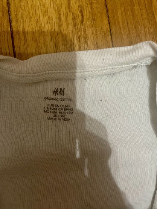H&M hm Pajac pajacyk owieczki gąski biały 56