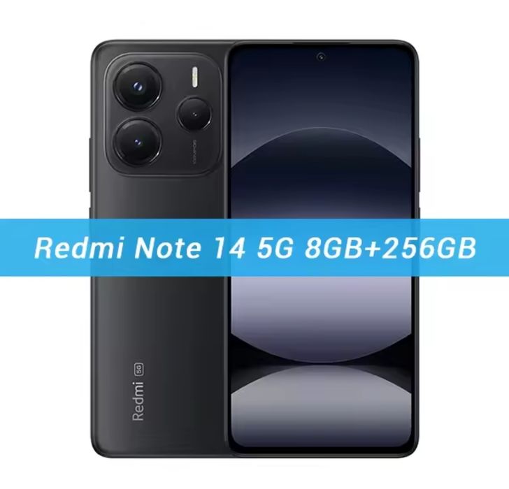 Смартфон Xiaomi Redmi Note 14 5G 8/256GB Black, Global, NFC, блок 45Вт