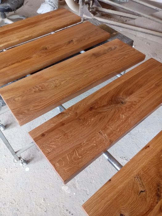 Schody debowe balustrady listwy parapety Stopnie półkowe