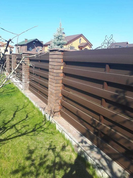 Паркан Ранчо Металевий Забор Жалюзи