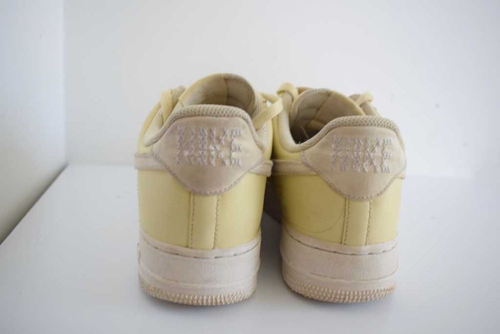 Nike Air Force 1 Low Cross Stitch kremowe 42 sneakersy skórzane