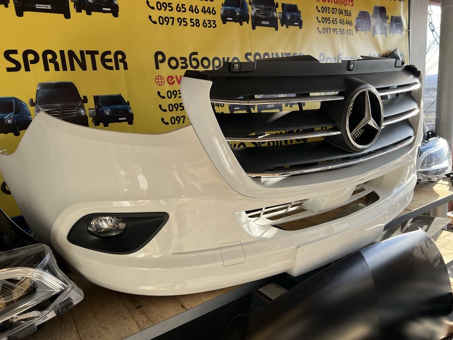 Морда  комплектна рестайлінг mercedes Sprinter w907 w910 2018-2025