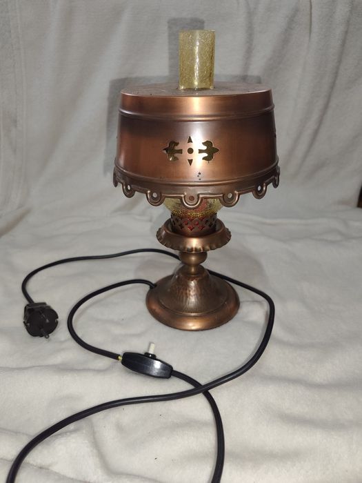 Lampa mosiężna stołowa