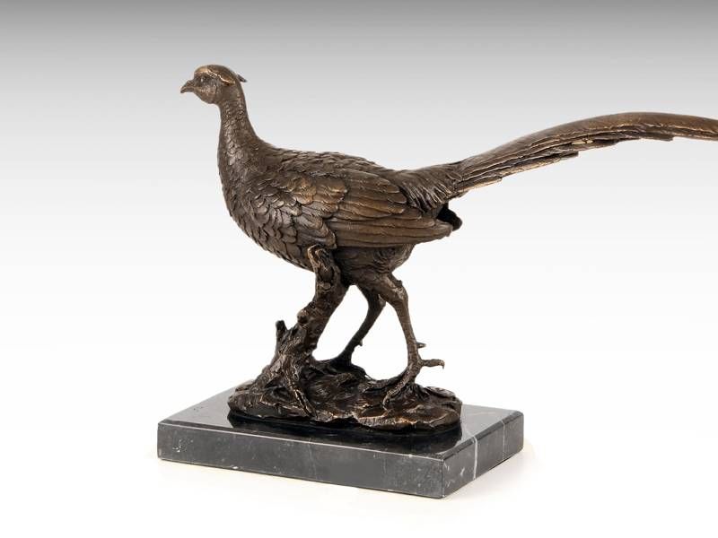 Escultura de bronze - Faisão
