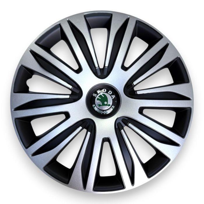 Колпаки на колеса Nardo silver black черние металик ковпаки чорні