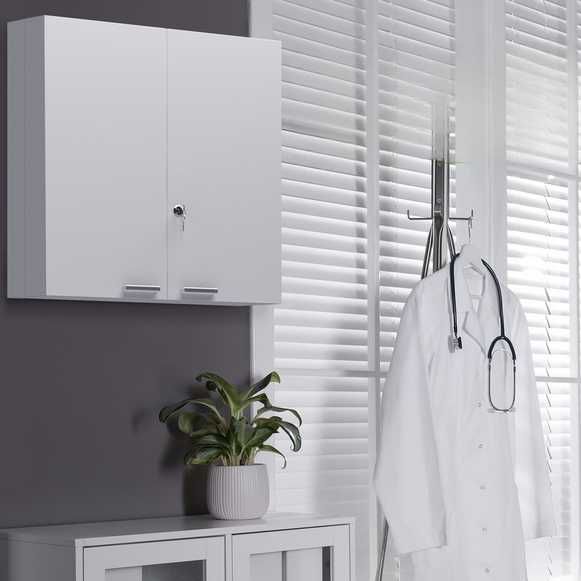 Wisząca apteczka metalowa z wada