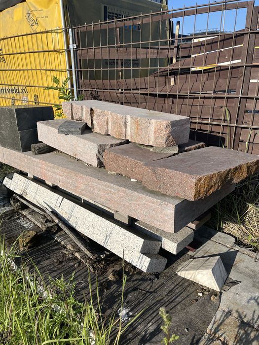 Marmur i granit , rozna grubość i wymiary płyt.