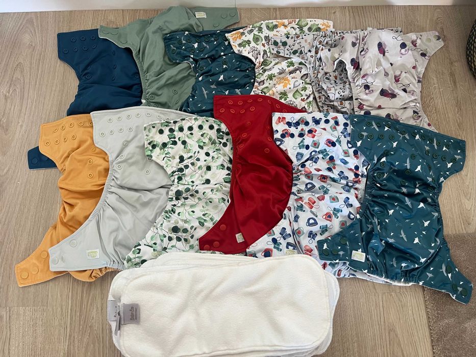 Conjunto fraldas reutilizáveis completo