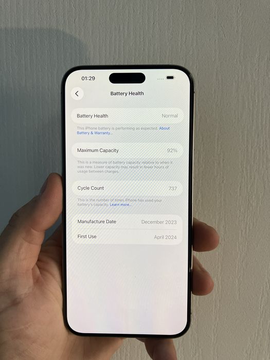 Apple iphone 15 Pro Max 256gb Natural Titanium Фіз сім