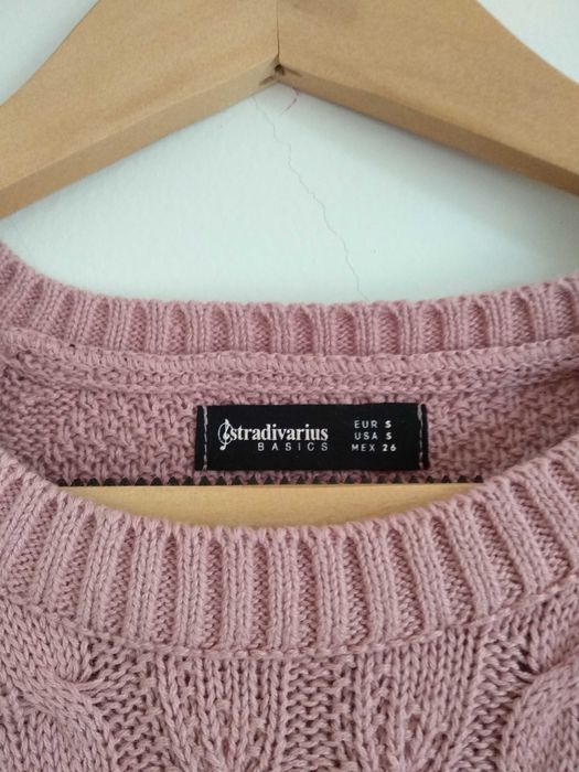 Camisola de malha Rosa Velho Stradivarius - S