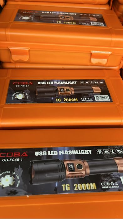Lanterna led ultra potente de mão led laser