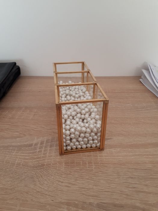 Porta pincéis de vidro novo