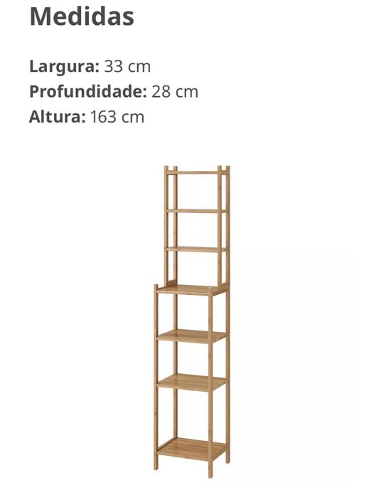 RÅGRUND Estante, bambu ikea