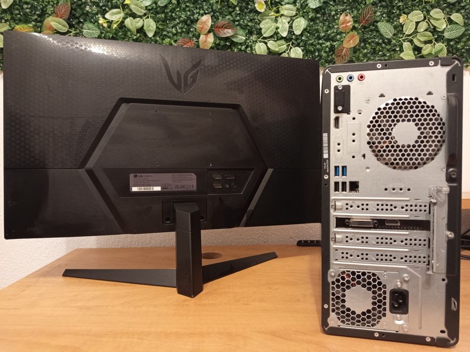 PC Victus HP 15L Gaming AMD Ryzen 5 + monitor gaming LG