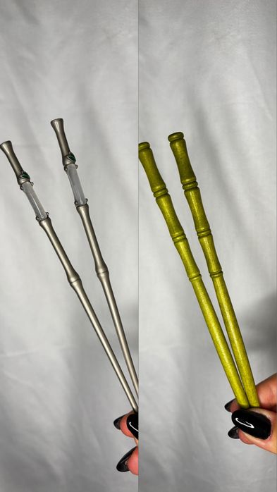 китайська шпилька для волосся деревʼяна/ канзаши/ палочки для волосся