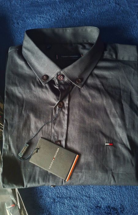 Granatowa koszula męska