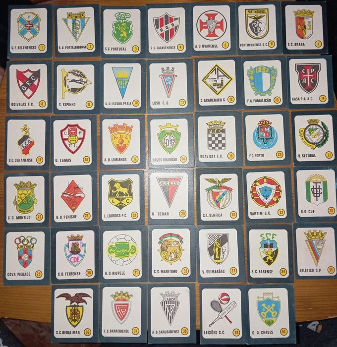 Coleção Completa de 40 Símbolos de Clubes