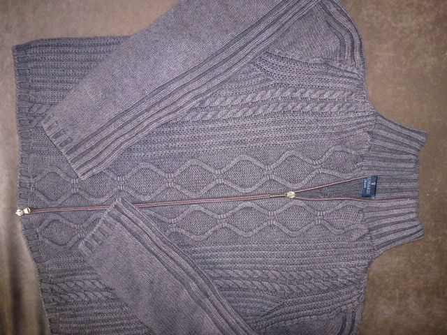 TRUSSARDI sweter rozsuwany roz L/XL j.nowy oryginalny z wełną