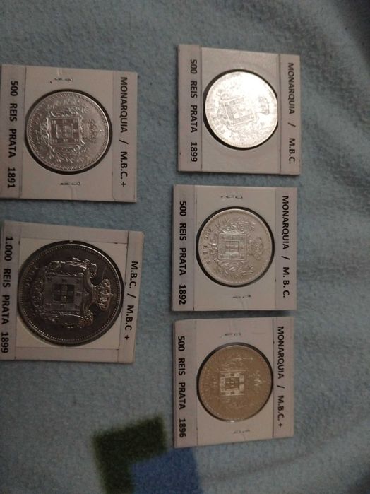 Lote moedas monarquia