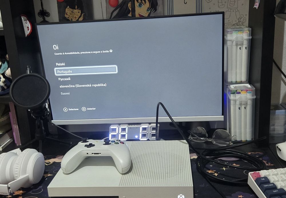 Xbox One S em funcionamento