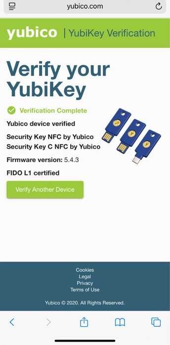 Вживані ключі безпеки Key Yubikey Yubico NFC 2FA FIDO U2F FIDO2