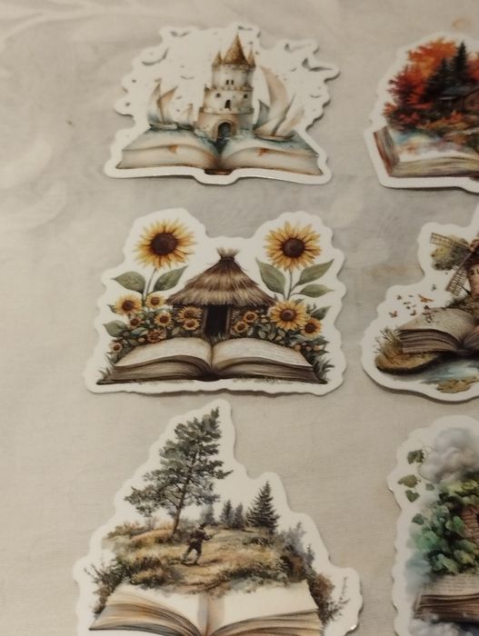 25 autocolantes livros de magia