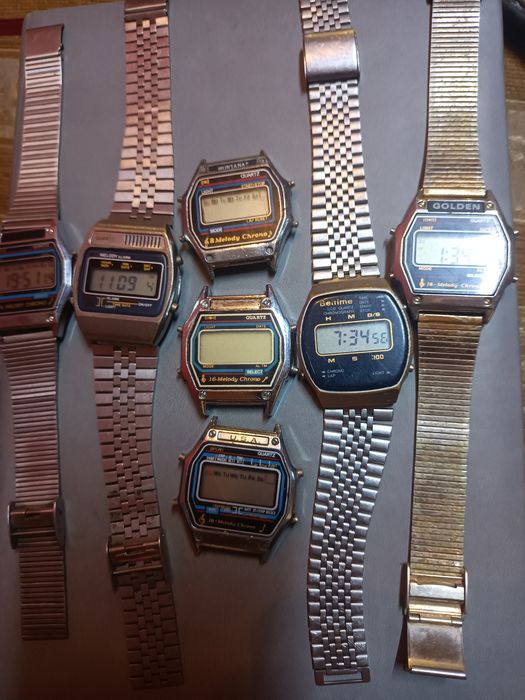 Zegarek elektroniczny LCD Montana PRL nie casio Seiko