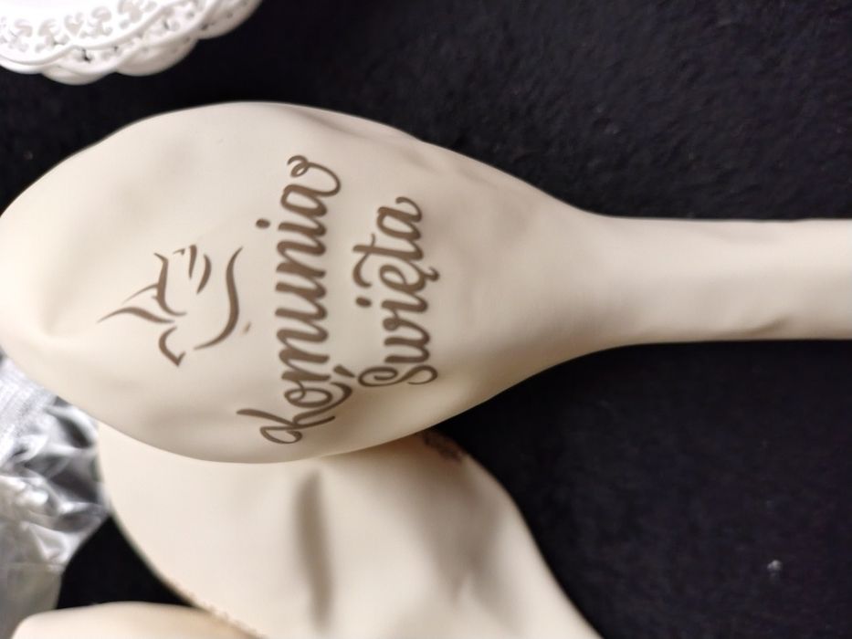 Etui na sztuce, serwetki,balony, Komunia